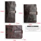 CONTACT&#39;S Genuine Crazy Horse Cowhide Leather Men Wallets Fashion Purse With Card Holder Vintage Long Wallet Clutch Wrist Bag32339463952
