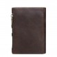 CONTACT'S Genuine Leather Men Wallet Small Men Walet Zipper&Hasp Male Portomonee Short Coin Purse Brand Perse Carteira For Rfid