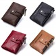 CONTACT'S Genuine Leather Men Wallet Small Men Walet Zipper&Hasp Male Portomonee Short Coin Purse Brand Perse Carteira For Rfid