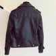 Female 2017 New Design Spring Autumn PU Leather Jacket Faux Soft Leather Coat Slim Black Rivet Zipper Motorcycle Pink Jackets32650328835