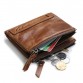 GUBINTU Genuine Crazy Horse Leather Men Wallet Short Coin Purse Small Vintage Wallets Brand High Quality Designer carteira