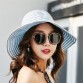 Lanxxy New Ladies Hats Stripes Fashion Wide Brim Floppy Beach Hat Chapeu Feminino Women Summer Hat