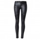 New PU Leather Patchwork Pants Women autumn Zippers low waist elastic Skinny Pencil Pants Plus Size Slim black Trousers