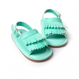 stylish pu leather tassel baby moccasins tassel girls baby shoes Scarpe Neonata hook and loop outdoor shoes hard rubber bottom
